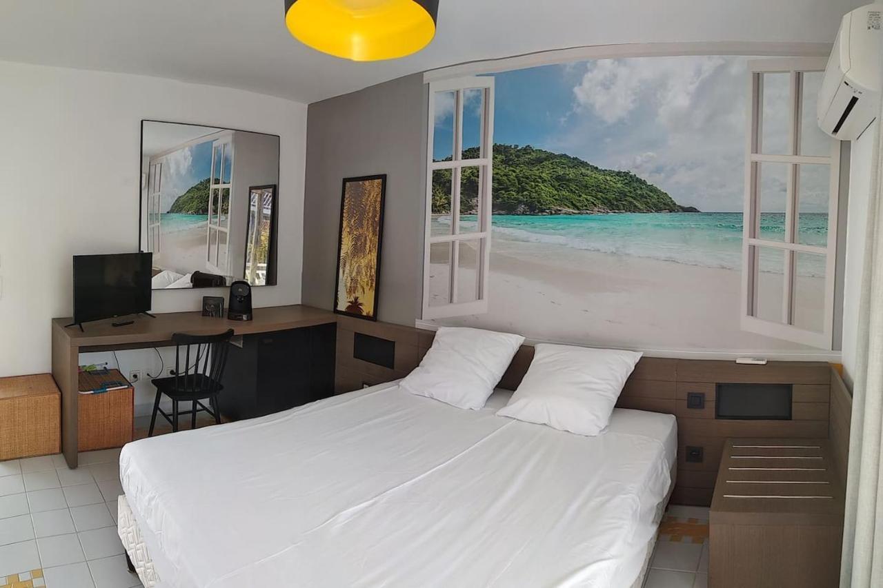 Studio Avec Grande Piscine, Plage Vanille Caraibes Сен-Франсуа Экстерьер фото